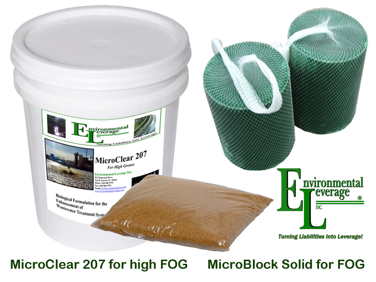 MicroBlock™ and MicroClear® 207 to remove Grease / FOG